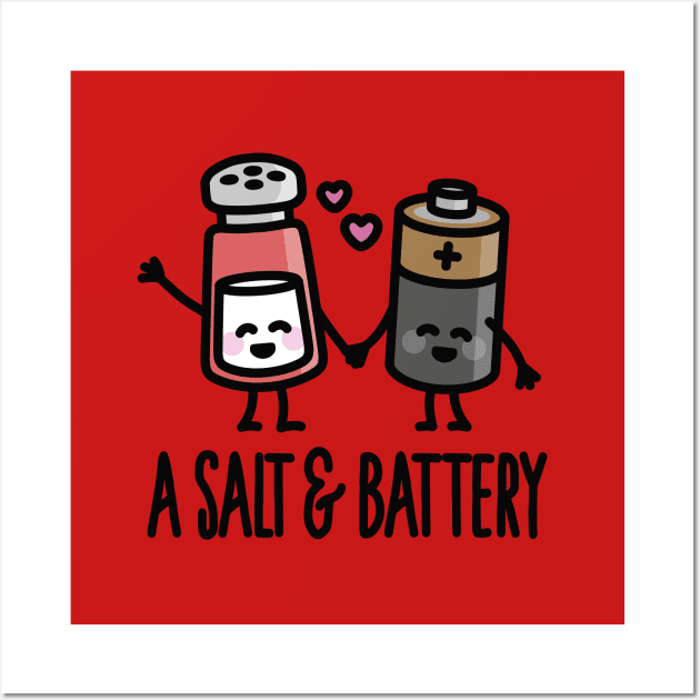 A salt and battery Wall Art by LaundryFactory